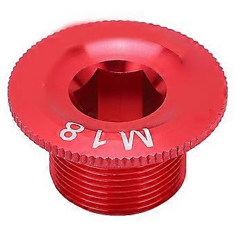 CANSUCC M18 Mountain Bike Crank Cover Screws Rustproof Bicycle Crankset Arm Fixing ScrewRed YMQX)