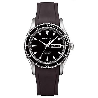 Hamilton xl Meerblick Auto-Uhr. Automatische Analog Man Uhr mit H37565331 Gummiarmband