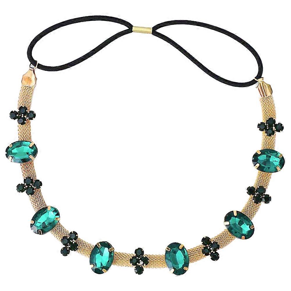 Rhinestone Emerald Alloy Crown