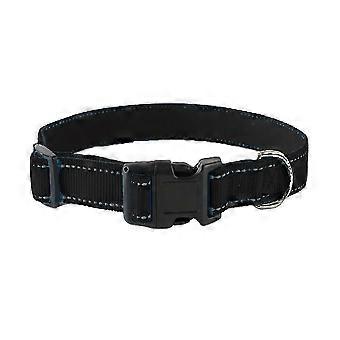 Collier pour chien souple, résistant et réfléchissant, en nylon renforcé, boucle à dégagement rapide, réglable pour les promenades nocturnes et l'utilisation quotidienne.