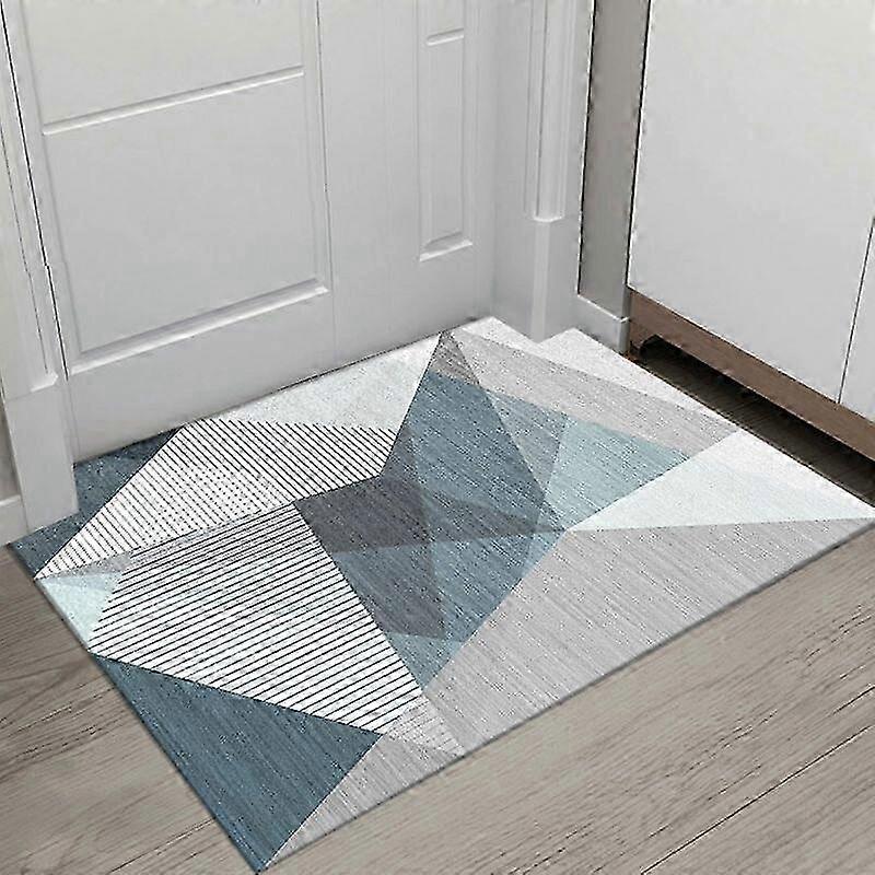 Anti-Slip Geometric Polyester Doormat