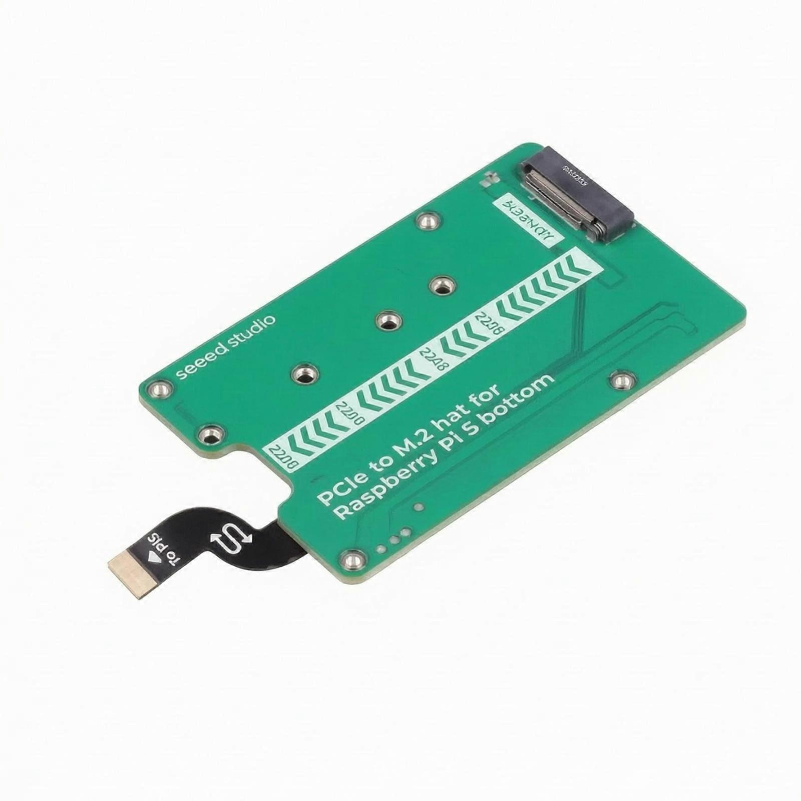 Single-Board Computer Pi 5 NVMe HAT High-Speed Data Transfer M.2 HAT Adapter