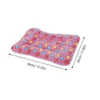 Pet Bed Pad Soft Coral Fleece Cushion compatible with Sleeping 1Piece