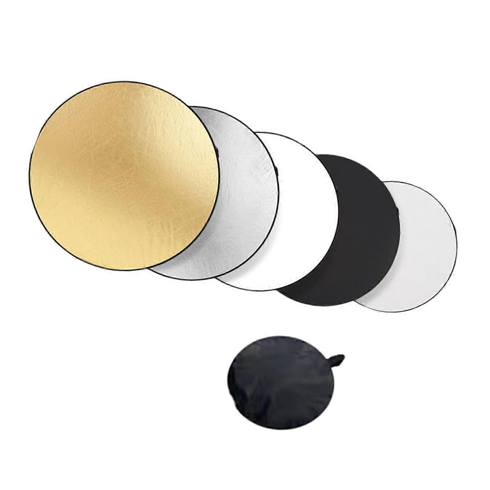 Easy To Use Foldable Camera Reflector With 4 Different Light Modifying Panel For Photographers Improved Lighting