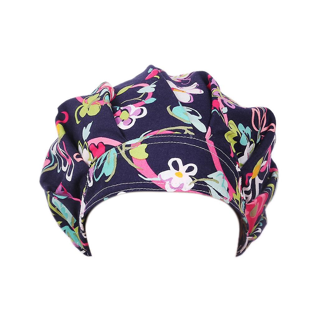 Cap de coton imprimé Bouffant Scrub Cap One Taille 1