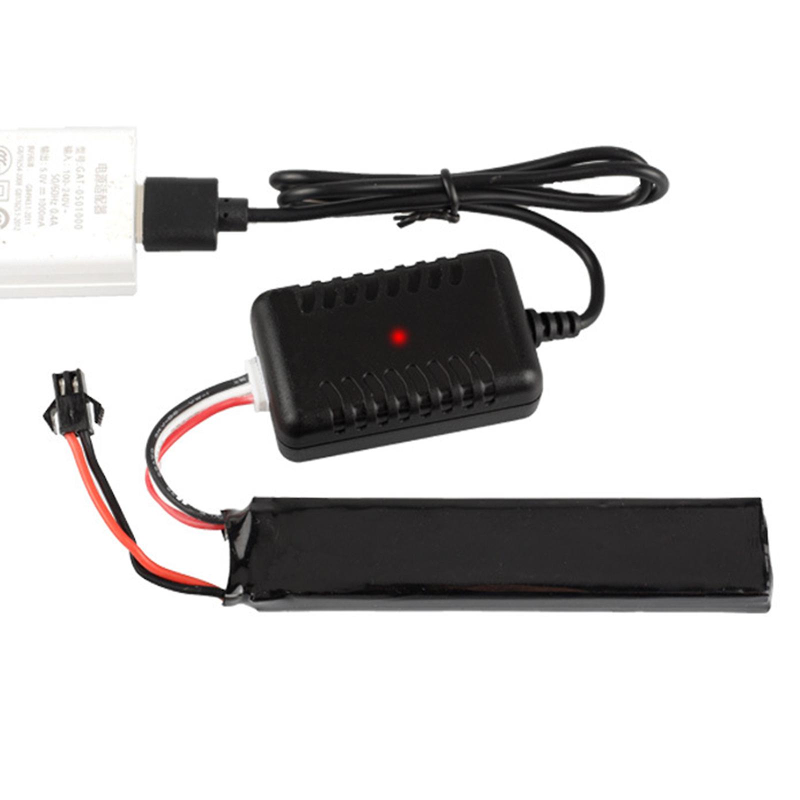 Chargeur USB Universel 7.4V Pour Batteries Li-ion 2S – Réglable 500mA/1000mA/2000mA – Connecteur XH-3P – Pour Jouets Électriques