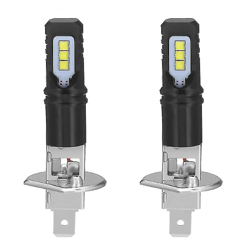 H1 LED Headlight Bulb Kit – 6000K White, 40000LM, Super Bright For Hi/Low Beam & DRL