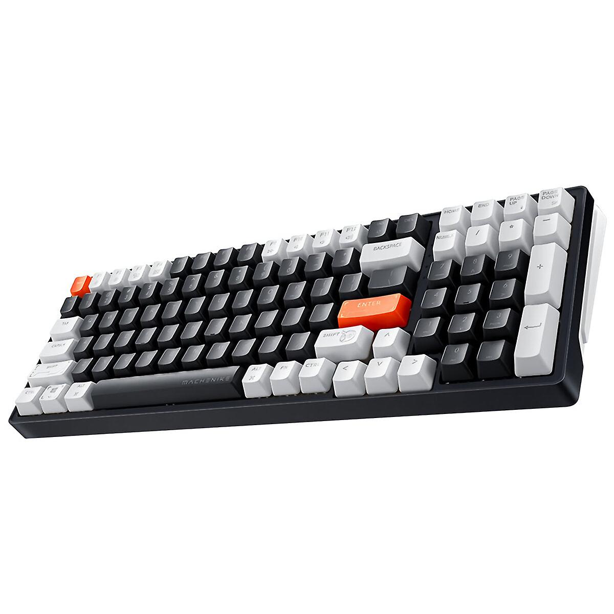 Mechanical Gaming Keyboard Dual Mode Type-c Wired Bluetooth5.0 100 Keys Translucent Abs Keycaps
