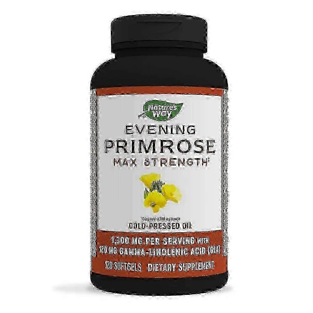 Nature's Way Efagold Evening Primrose Cold Pressed Oil, 1300 Mg, Softgels, 120 Ea