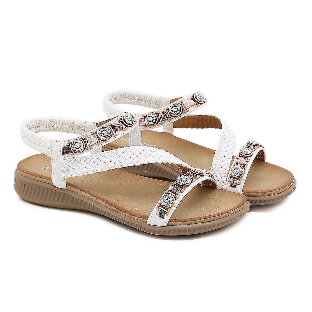 Rutschfeste, Gewebte Metallschnallenschuhe Fr Damen