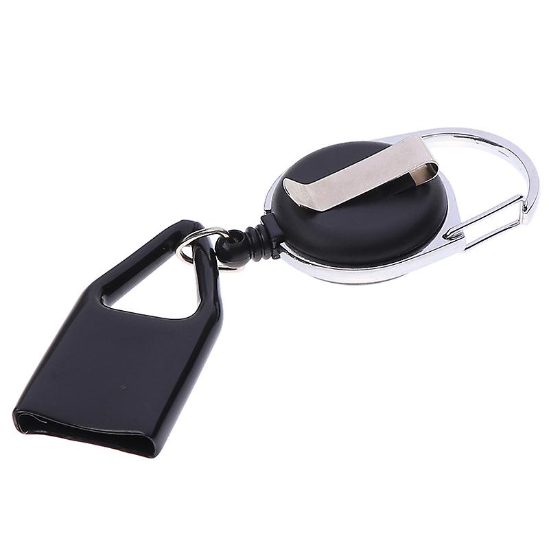 Lighter Leash Safe Stash Clip Case Retractable Keychain Lighter Holder