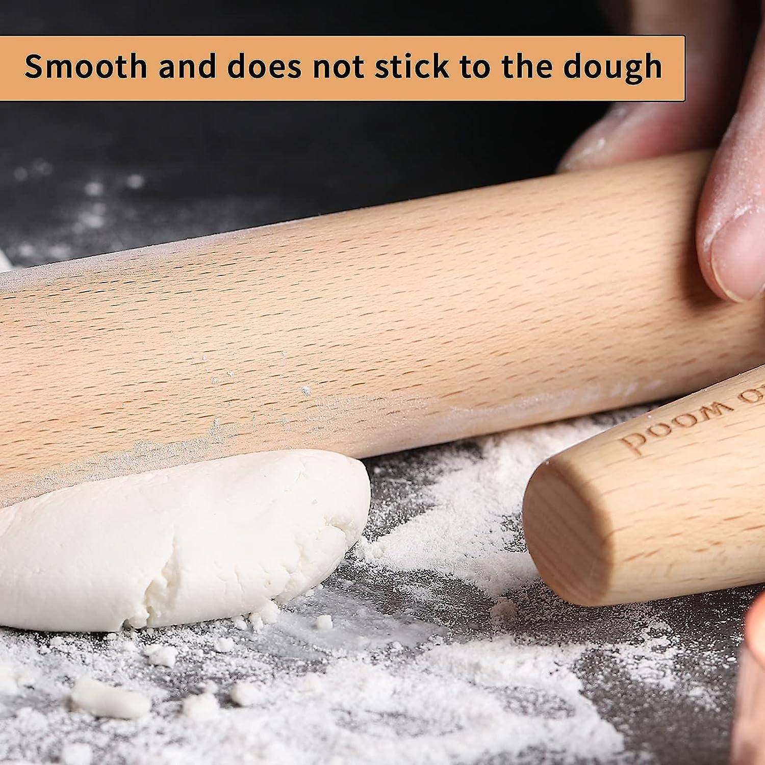 Kitchen Accessories Rolling Pin Solid Wood Non Stick Wooden Pressing Stick Baking Dough Kitchen Tool Boyuan I751875843