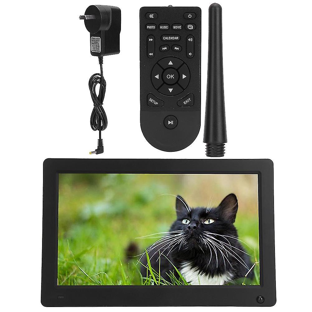 11.6In 16:9 1920*1080 1080p Body Induction Digital Photo Frame Supports For Video Picture Playback Music Clock Calendar 100-240v(black Au)