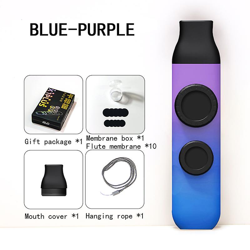 Double Film Dazzling Color Kazoo Double Hole Gradient Color Kazoo Guitar Accompaniment Musical Instruments