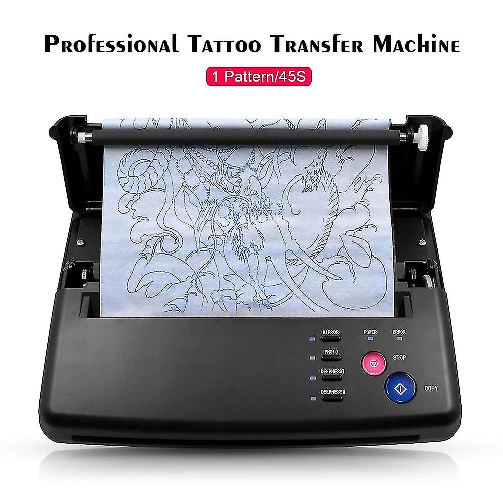 Tattoo Transfer Thermal Stencil Drucker – Thermodrucker Schwarz Für Temporäre Tattoos, A4 Scanbreite, Einfach Zu Bedienen