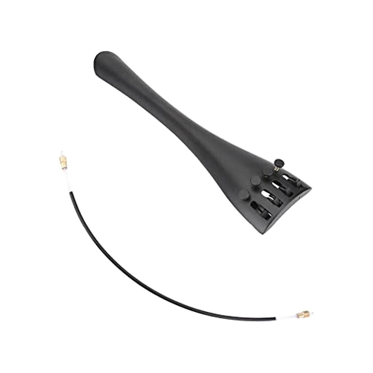 3/4 and 4/4 Universal Cello Tailpiece with Tail Rope 2-Piece Aluminum Alloy Pull Plate Adjustable
