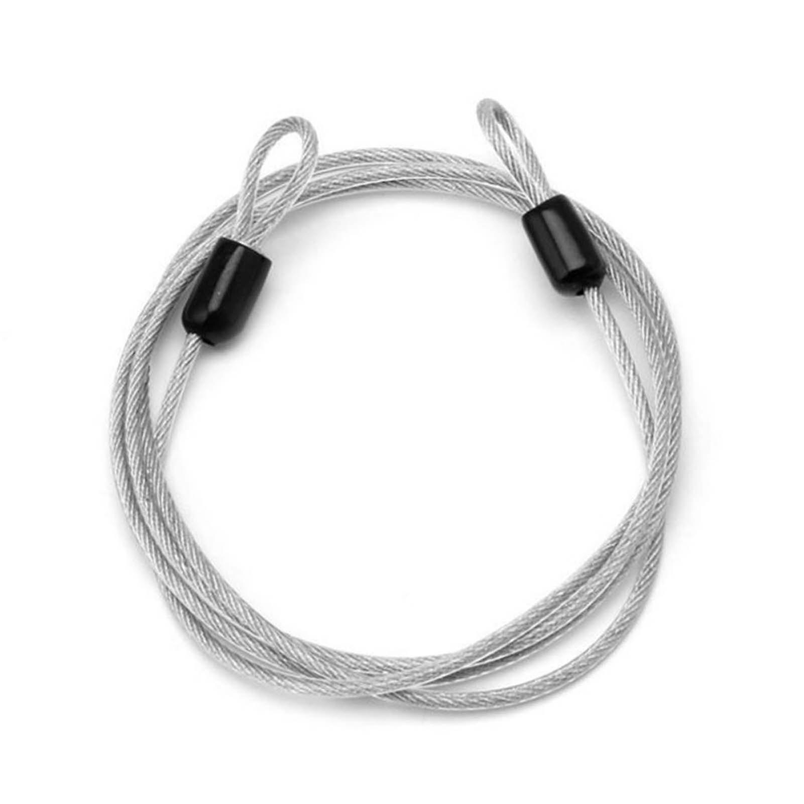 Lock Steel Wire Cable Braided Steel Coated Safety Cable Wire Double Loop