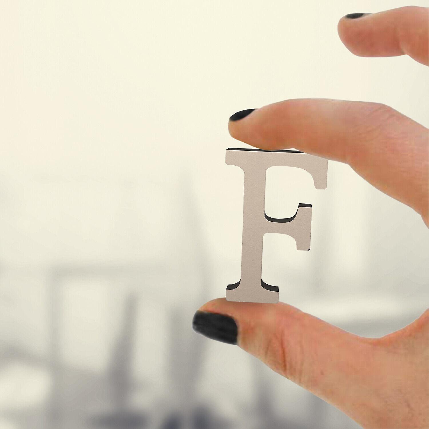 Standing Wooden F Letters Alphabets