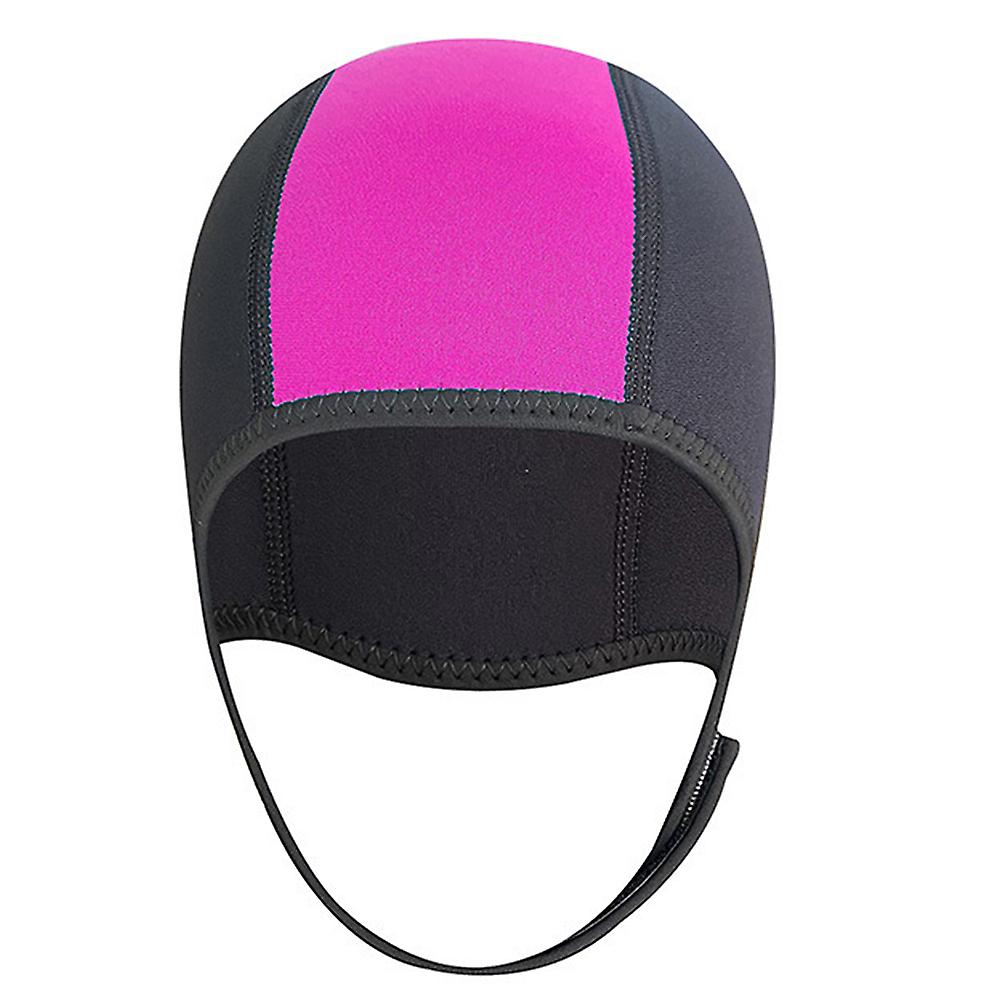 Neoprene Diving Hood Hat Professional Snorkeling Head Cover with Chin Strap for Underwater