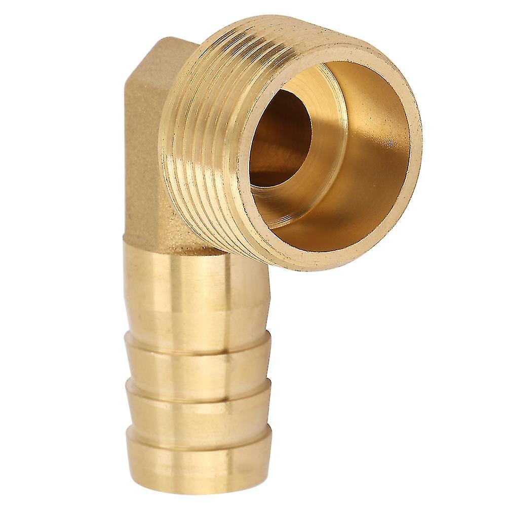 Raccord de tuyau cannelé coudé en laiton à filetage mâle 3/4" (16 mm)