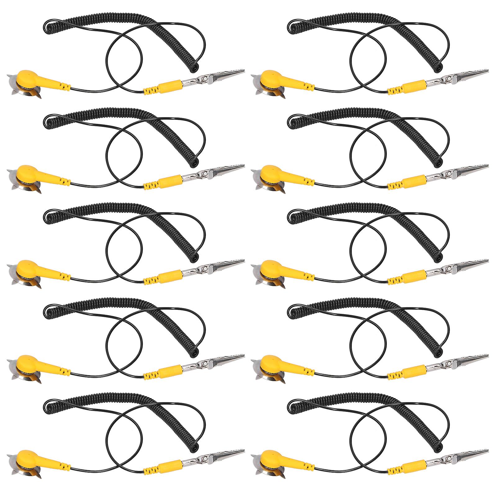 10Pcs Grounding Wire 1.8m Reduce Electrical Component Damage AntiStatic Ground Electrical Cable