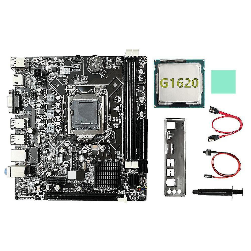 B75 Motherboard+g1620 Cpu+sata Cable+switch Cable+baffle Lga1155