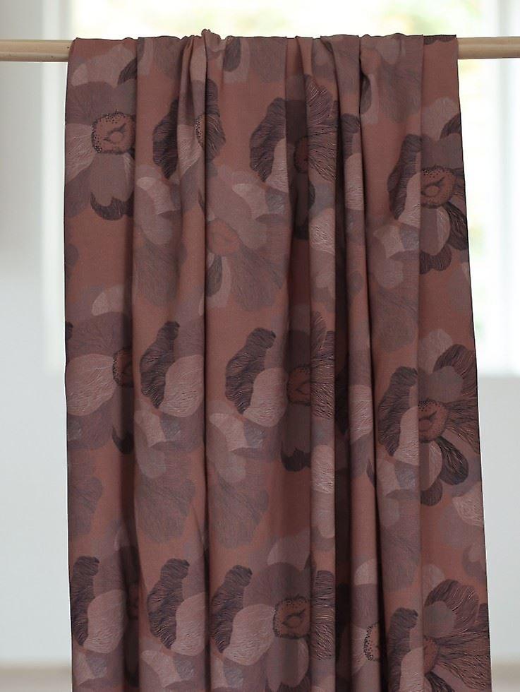 1.35m Mind The MAKER Stretch Woven Viscose Challis Fabric  Rose - per metre