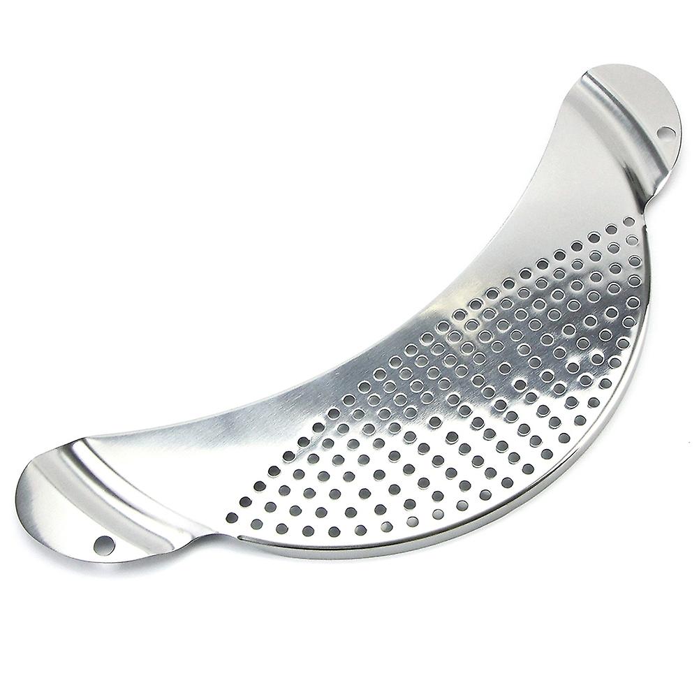 ZHOUBA Pot Pan Strainer Board Crescent Shape Draining Hole Wash Fruit Vegetable Filter