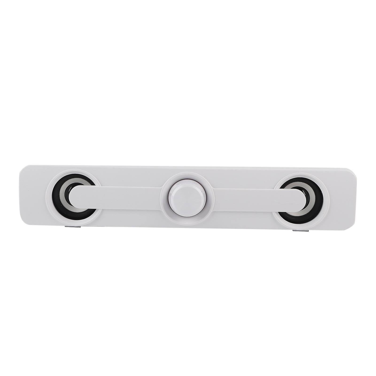 Computer Laptop Speaker Small Professional Speaker 3.5mm Universal Jack for NotebookWhite