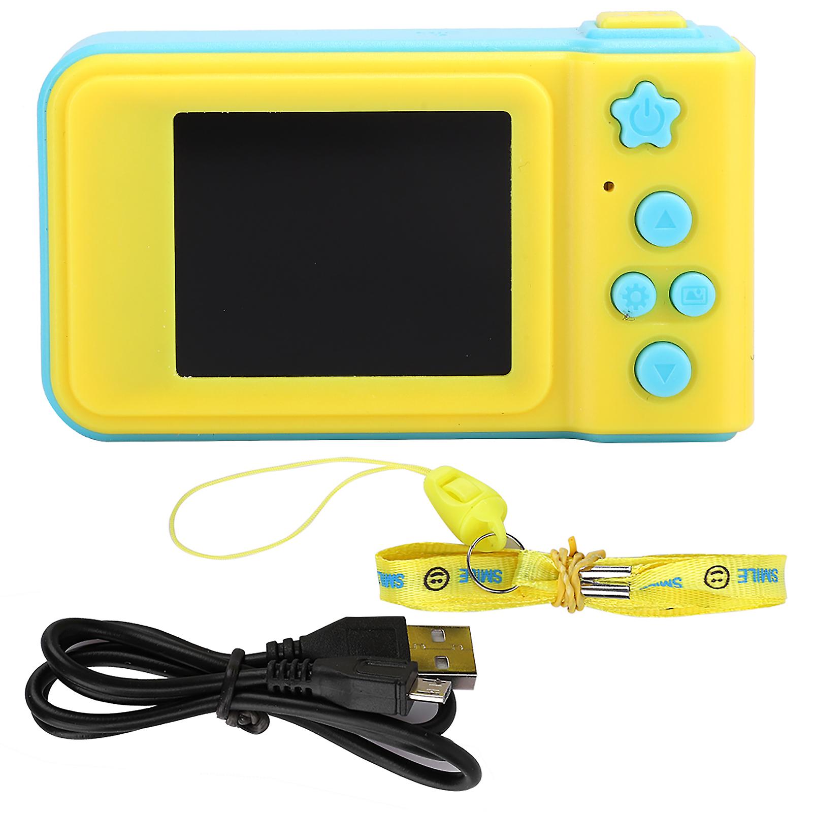 Mini Kids USB Digital Sports Camera - Easy Focus, Durable, Memory Card Slot, Blue