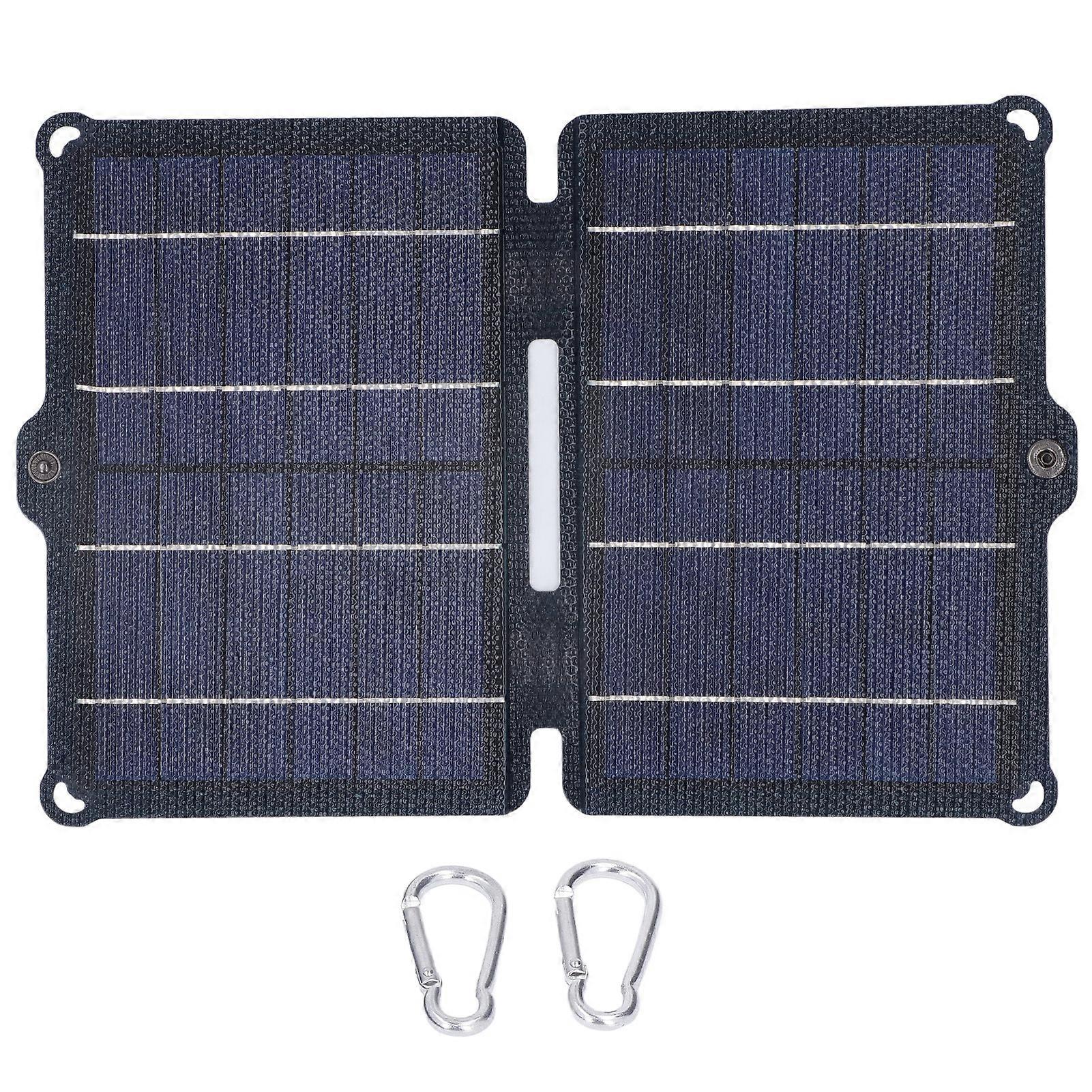 Solar Panel Charger Solar Panel 8W 5V 0‑2a Dual USB Output Portable Foldable Solar Charging Panel for Outdoor Travel Camping Hiking
