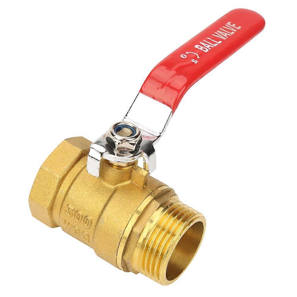 Kugelhahn mit Niveaugriff aus Messing mit Außen- und Innengewinde 1"BSP DN25