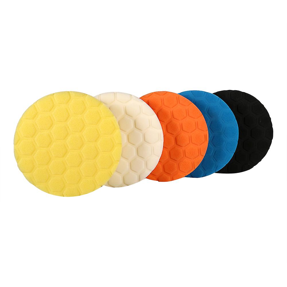 Car buffing sponge pads - 5pcs 6 inch polishing tool kit
