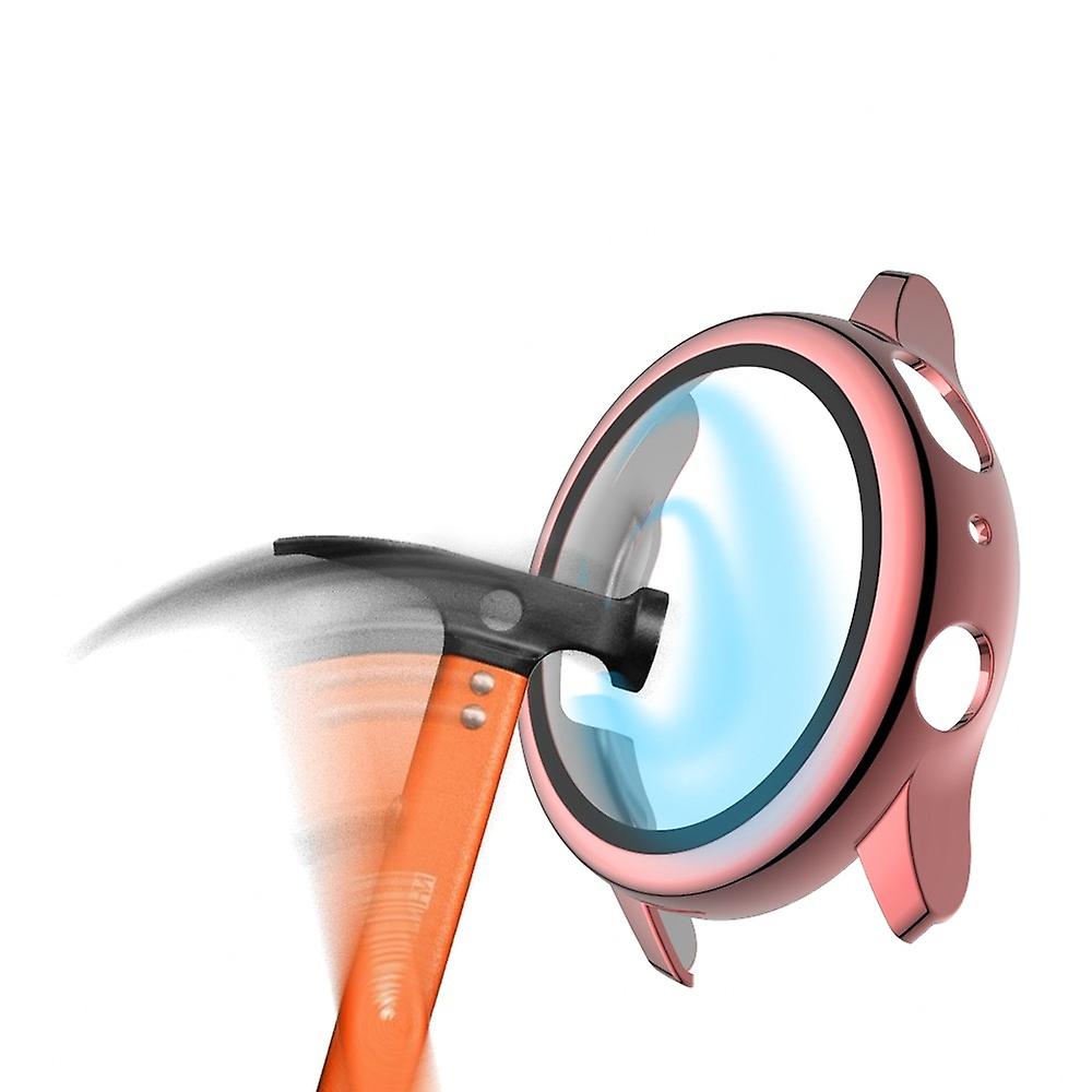 PC Frame + Tempered Glass Screen Protector Case Shell for Samsung Galaxy Watch Active2 44mm