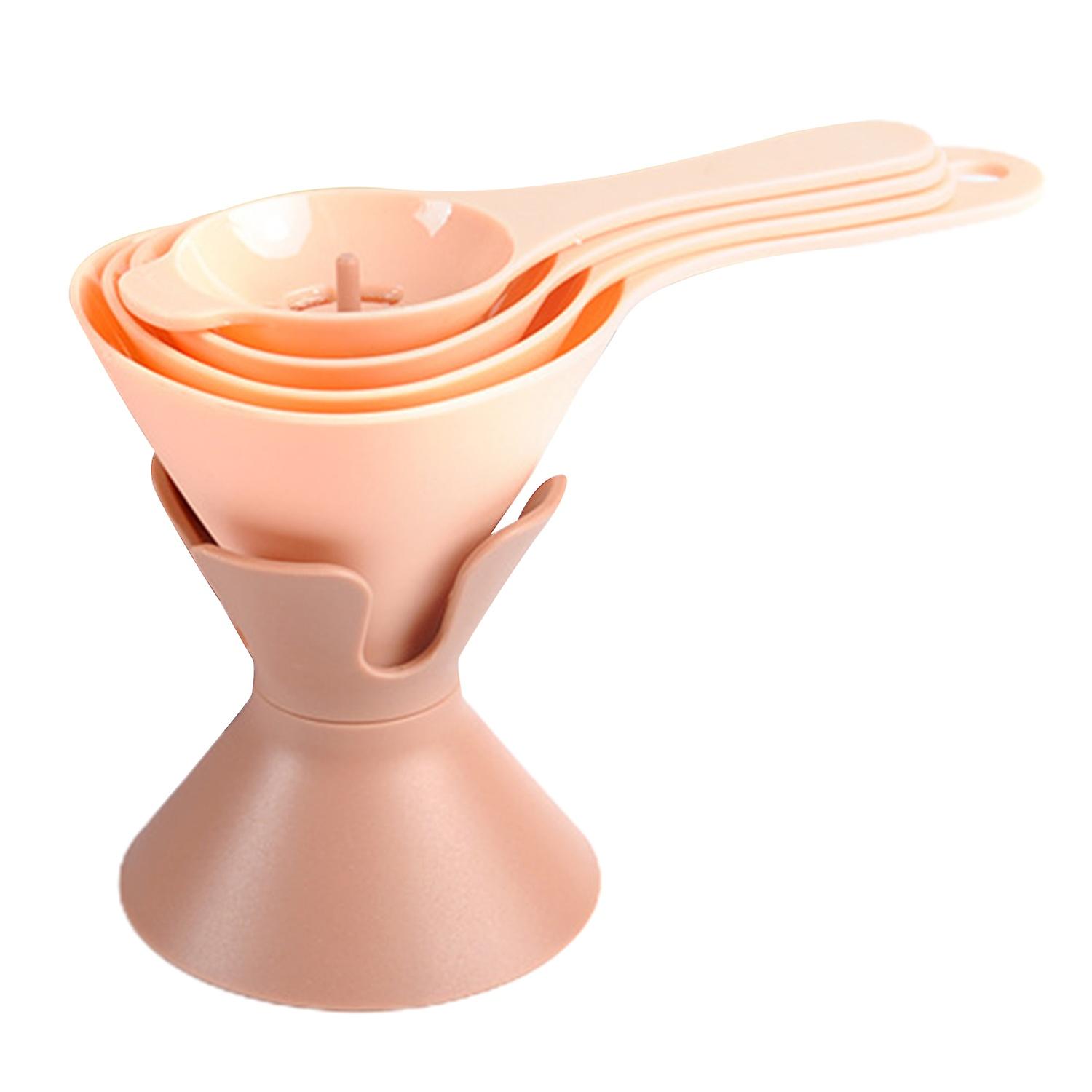 1 Set Oil Funnel Multifunctional 6-in-1 Assorted Size Detachable Easy Clean Filter Reusable Solid