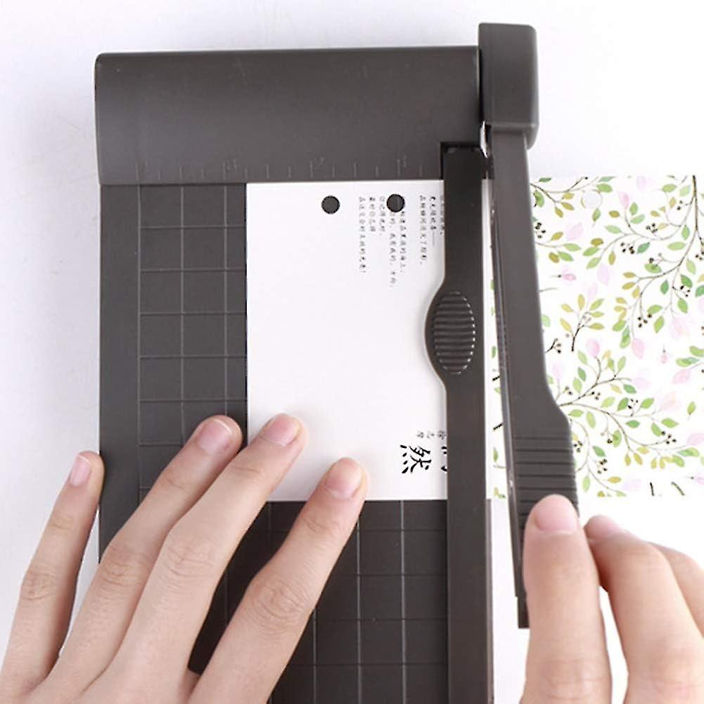 Portable Paper Trimmer Guillotine Paper Cutter Cutting Tools with Built-in Ruler for Cutting of Paper, Photos, Labels - q39