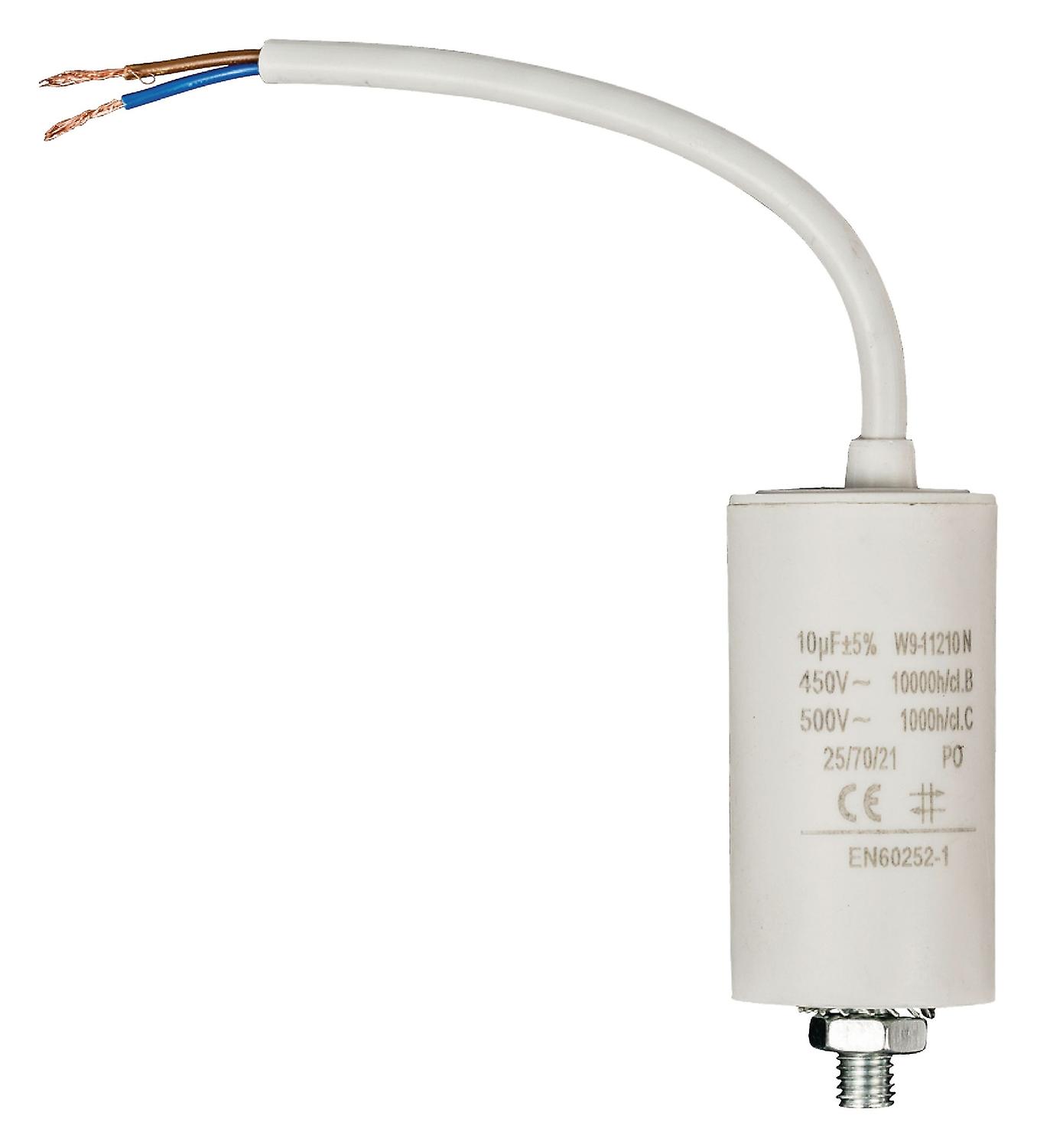 Πυκνωτής 450V + καλώδιο 10.0uf / 450V + καλώδιο