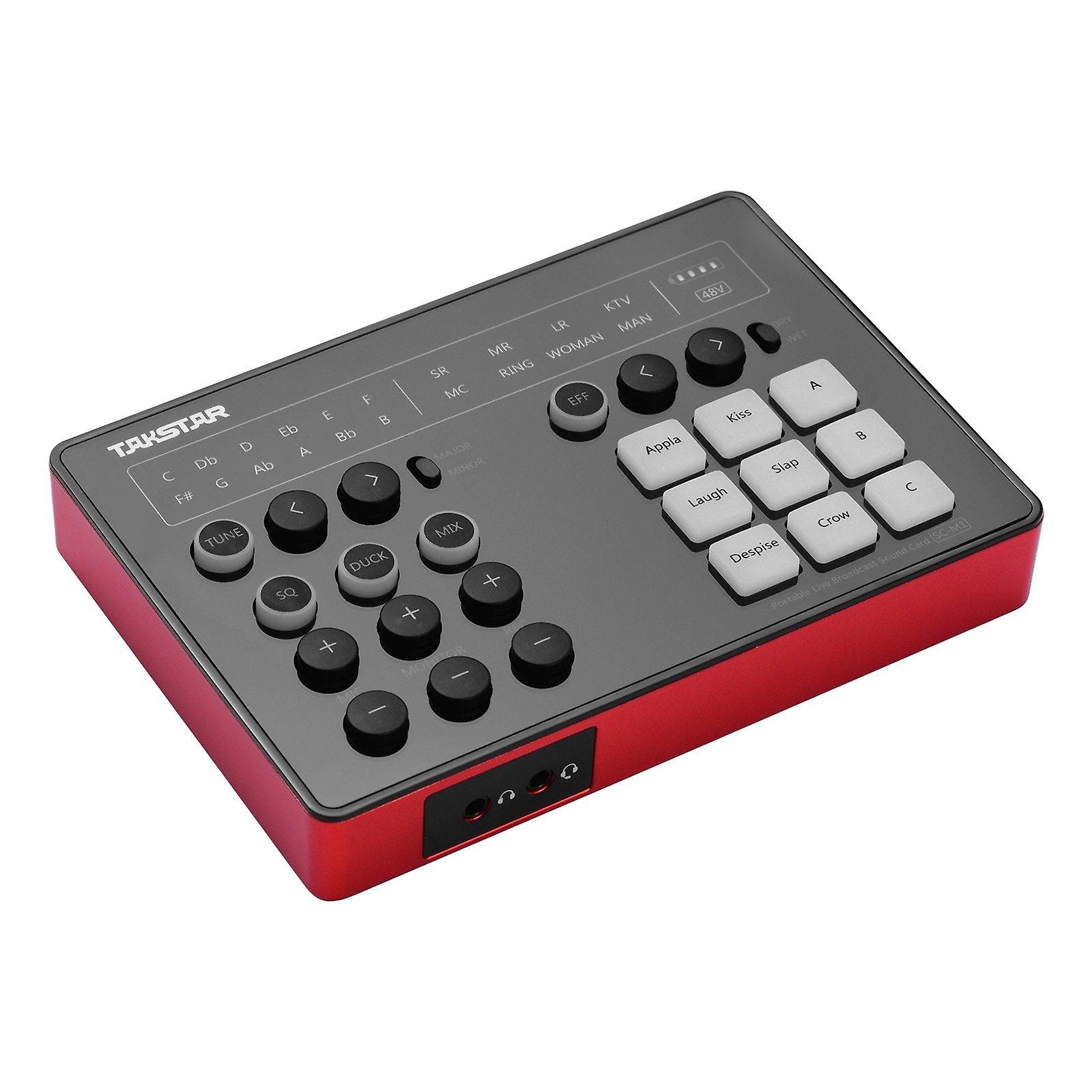 Portable Live Broadcast Sound Card With Dsp