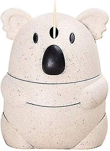 Push Toothpick Dispenser, Automatic Cute Koala Toothpick Holder Toothpicks Organizer Storage