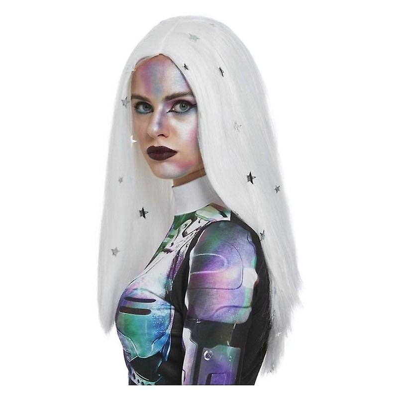 Cosmic Wig White & Silver 44997