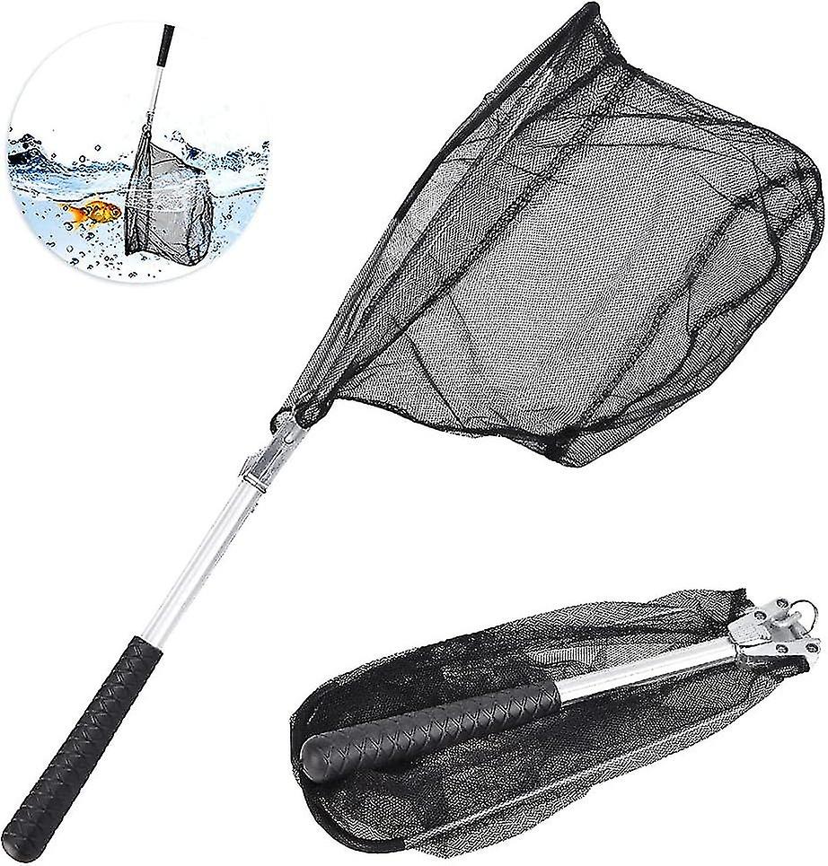Foldable Fishing Landing Net Telescopic Anti-Rust Foldable Fishing Net Predator Fishing Landing Net