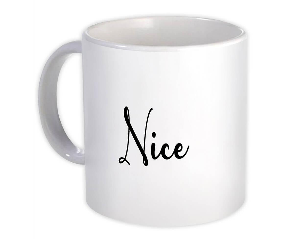 Cadeau mok: Nice Cursive