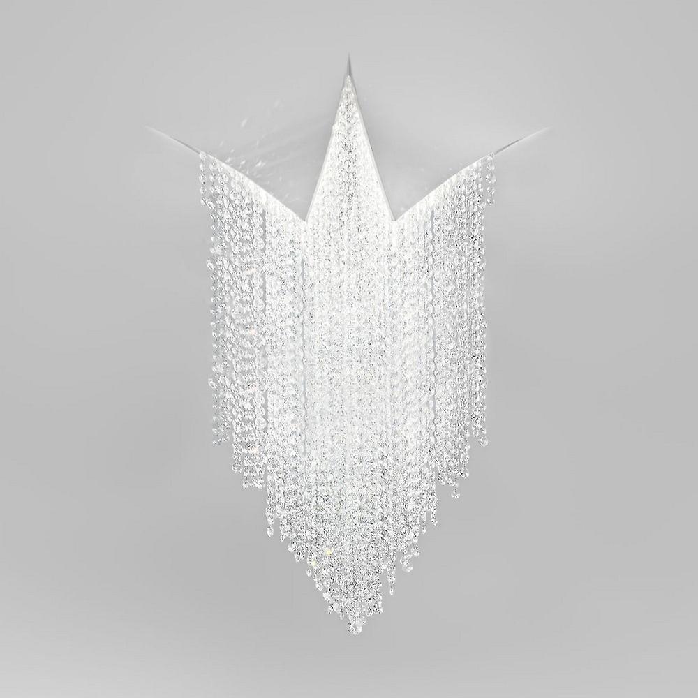 Fonte Integrated LED Designer Crystal Ceiling Light White Matt