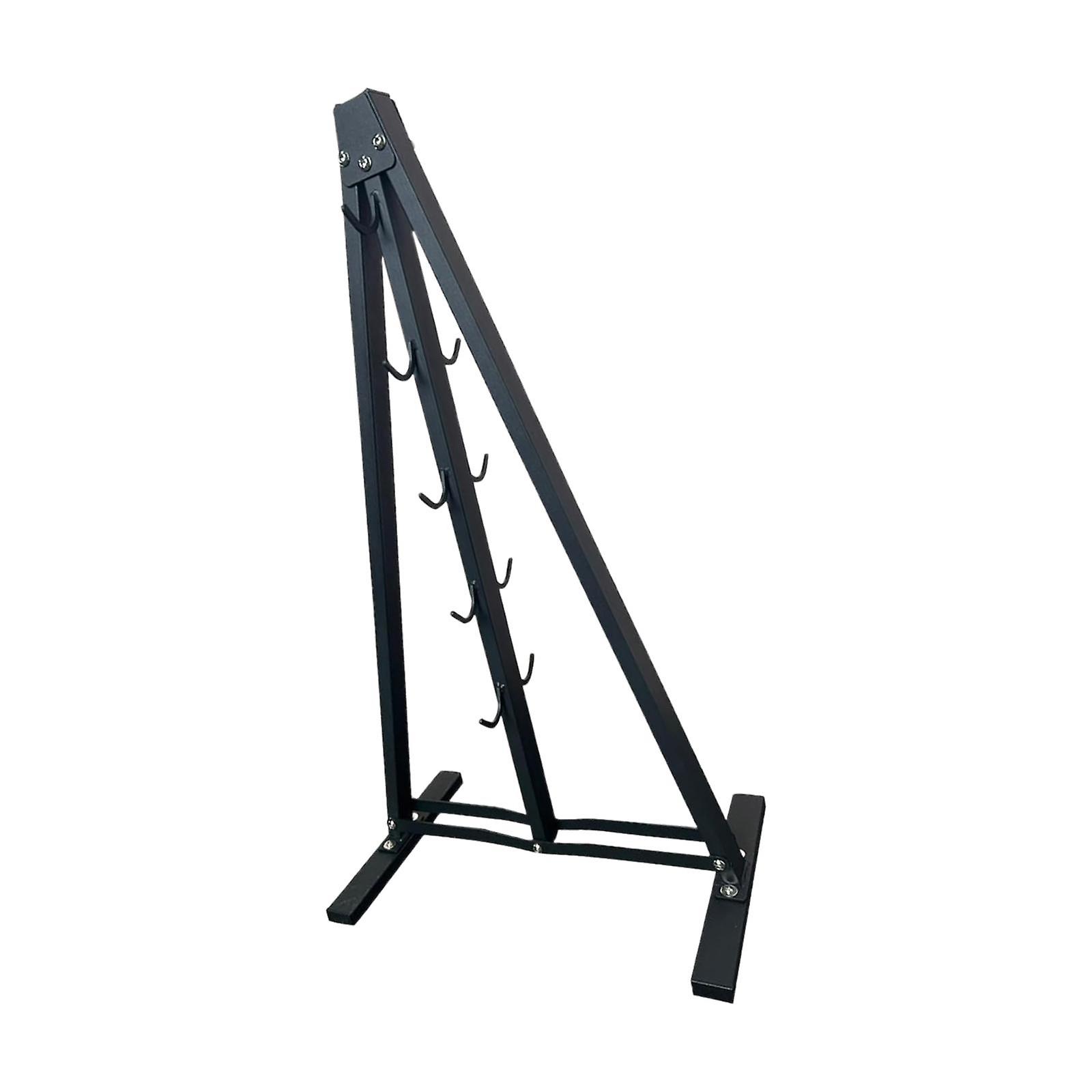Pull Down Bar Storage Rack Iron Triangle Stand Accessory for Indoor Exercise