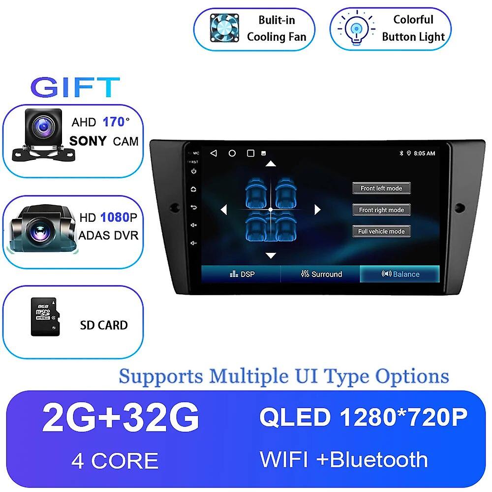 Android 13 Pentru BMW E90 E91 E92 E93 Seria 3 Radio Auto Multimedia Player GPS Navigation Stereo Audio Head Unit No 2 din 2din DVD