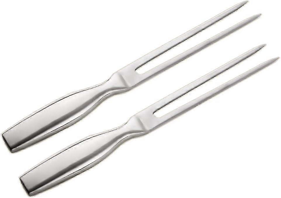 Edelstahl-Fleischgabel Tranchiergabel - 2er-Set