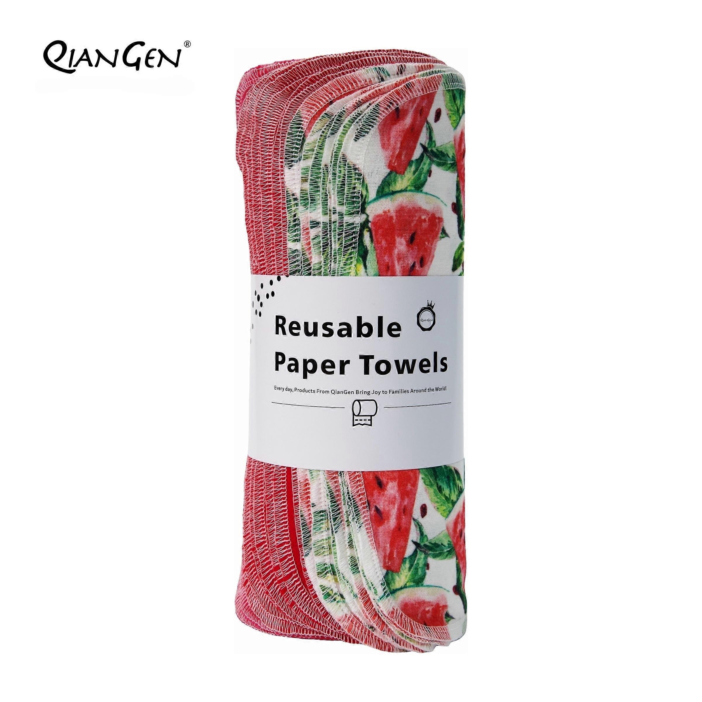 12/20/24pcs Fruit-Themed Oblong Cotton Unpaper Towels - Super Absorbent, Reusable, Washable, and Soft Kitchen Cleaning Cloths - Perfect for Kitchen, H