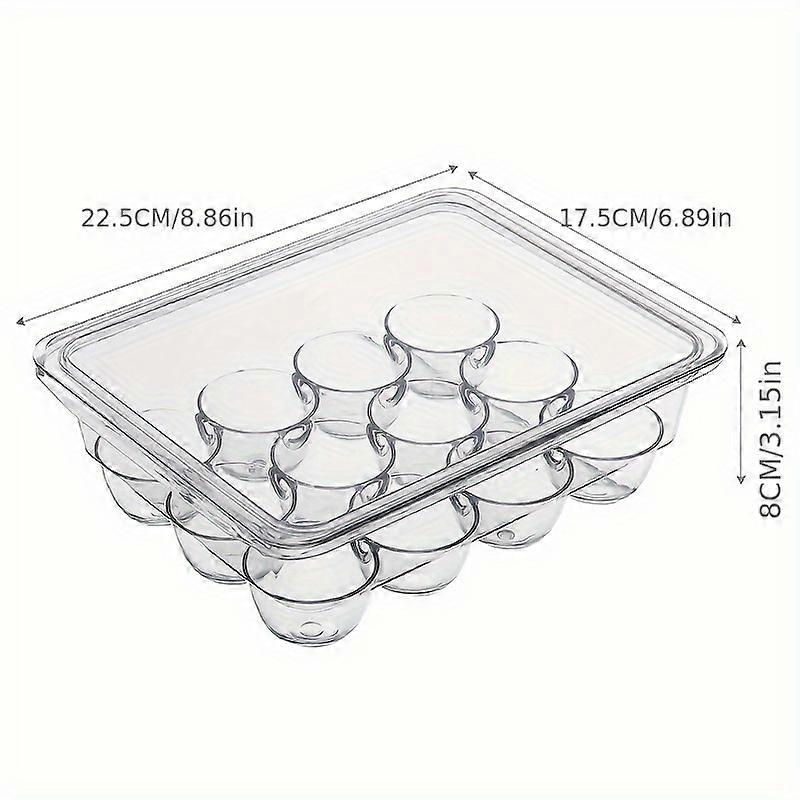 Large Capacity Clear Stackable Egg Storage Container - Keeps Eggs Fresh, Organized, and Accessible - Perfect for Refrigerator, Cabinet, Drawer, and Sh