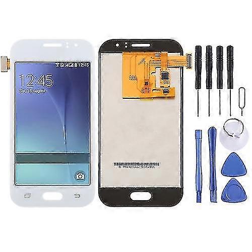 Tft Material Lcd Screen And Digitizer Complete Assembly Compatible with Galaxy J1 Ace / J110 / J110m / J110f / J110g / J110l (white)