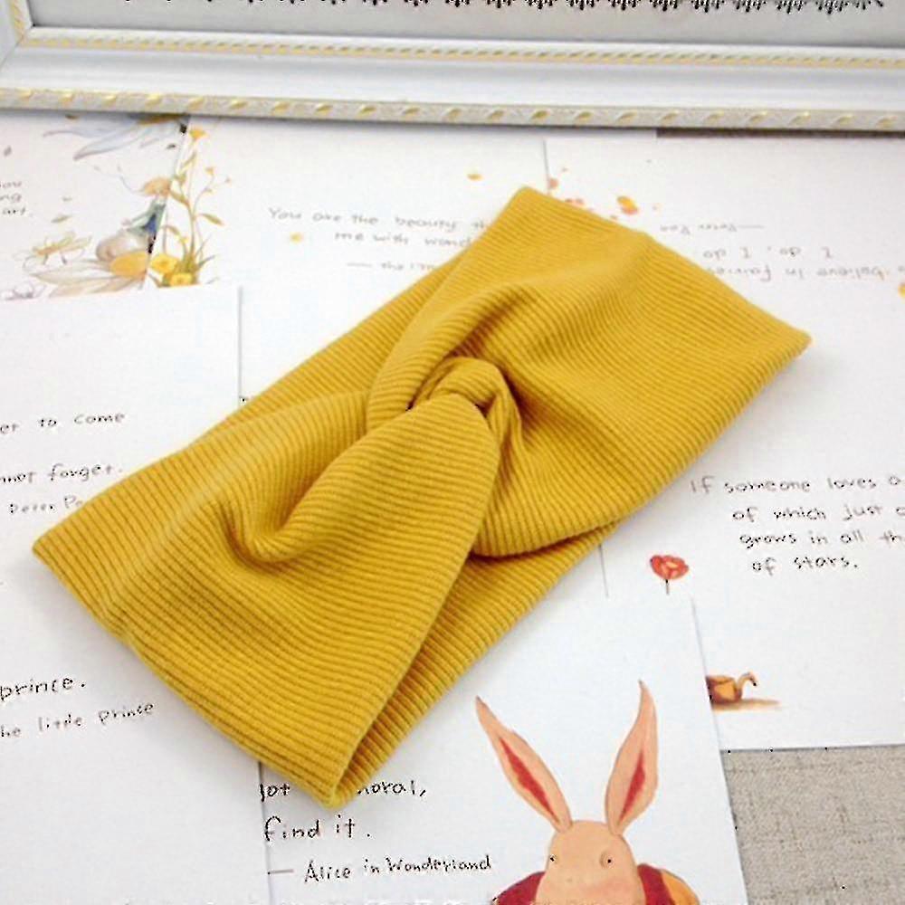 Headband Women, Solid Knitting Cross Knot Woolen Warm Headbands